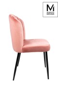 MODESTO krzesło RANGO różowe - welur, metal - Modesto Design
